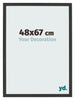 Cornice 48x67cm Grana Di Legno Nero MDF Bologna Davanti Dimensione | Yourdecoration.it