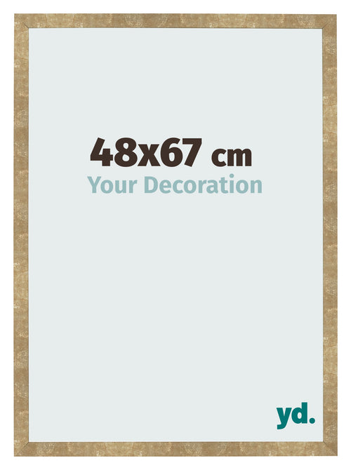 Cornice 48x67cm Oro Antico MDF Bologna Davanti Dimensione | Yourdecoration.it
