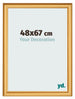 Cornice 48x67cm Oro Opaco MDF Lazio Davanti Dimensione | Yourdecoration.it