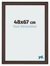 Cornice 48x67cm Quercia Scura MDF Lazio Davanti Dimensione | Yourdecoration.it