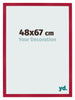 Cornice 48x67cm Rosso MDF Bologna Davanti Dimensione | Yourdecoration.it