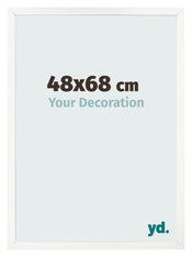 Cornice 48x68 cm Bianco Lucente MDF Bologna Davanti Dimensione | Yourdecoration.it