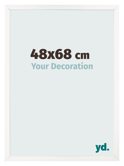 Cornice 48x68 cm Bianco Lucente MDF Bologna Davanti Dimensione | Yourdecoration.it