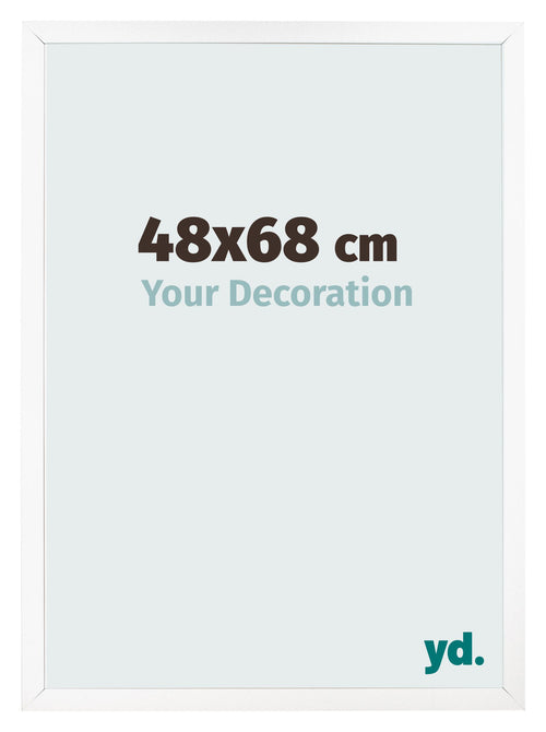 Cornice 48x68 cm Bianco Opaco MDF Bologna Davanti Dimensione | Yourdecoration.it