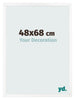 Cornice 48x68 cm Bianco Opaco MDF Bologna Davanti Dimensione | Yourdecoration.it