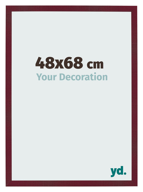 Cornice 48x68 cm Vino Rosso Spazzato MDF Bologna Davanti Dimensione | Yourdecoration.it