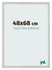 Cornice 48x68cm Acciaio Inox MDF Bologna Davanti Dimensione | Yourdecoration.it