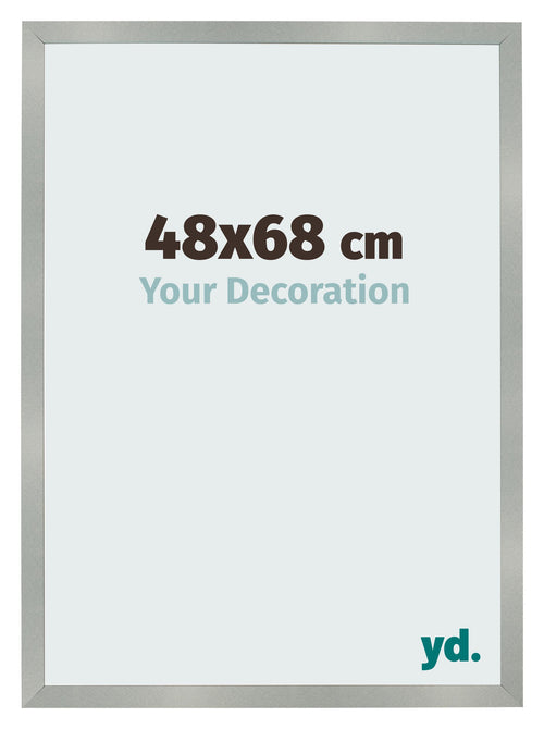 Cornice 48x68cm Alluminio Spazzolato MDF Bologna Davanti Dimensione | Yourdecoration.it
