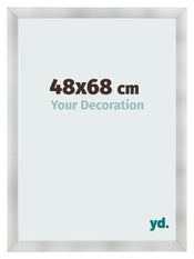 Cornice 48x68cm Alluminio Spazzolato MDF Pisa Davanti Dimensione | Yourdecoration.it