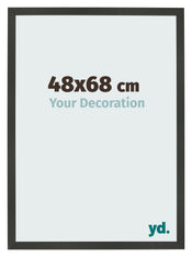 Cornice 48x68cm Antracite MDF Bologna Davanti Dimensione | Yourdecoration.it