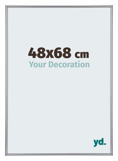 Annecy Plastica Cornice 48x68cm Argento Davanti Dimensione | Yourdecoration.it