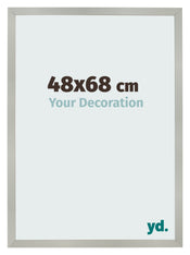 Cornice 48x68cm Argento Opaco MDF Bologna Davanti Dimensione | Yourdecoration.it