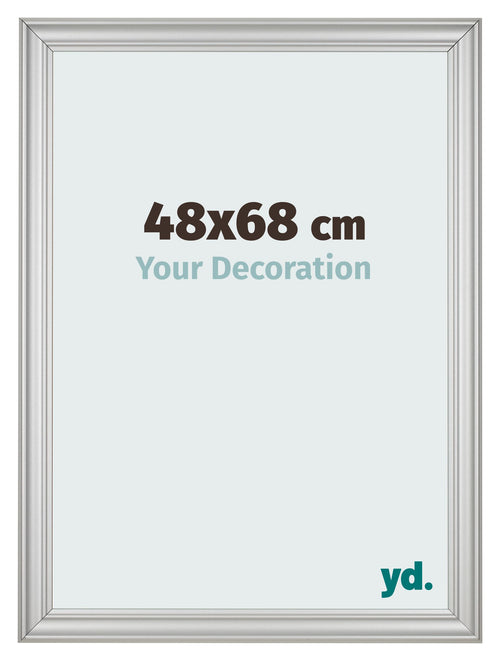 Cornice 48x68cm Argento Opaco MDF Lazio Davanti Dimensione | Yourdecoration.it