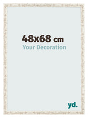 Cornice 48x68cm Bianco Vintage MDF Bologna Davanti Dimensione | Yourdecoration.it