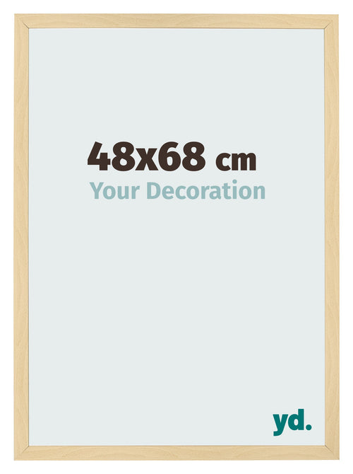 Cornice 48x68cm Faggio Decorativo MDF Bologna Davanti Dimensione | Yourdecoration.it