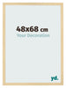 Cornice 48x68cm Faggio Decorativo MDF Bologna Davanti Dimensione | Yourdecoration.it