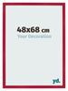 Cornice 48x68cm Rosso MDF Bologna Davanti Dimensione | Yourdecoration.it