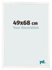 Cornice 49x68 cm Bianco Lucente MDF Bologna Davanti Dimensione | Yourdecoration.it
