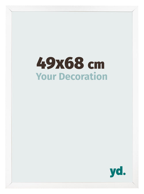 Cornice 49x68 cm Bianco Opaco MDF Bologna Davanti Dimensione | Yourdecoration.it