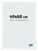 Cornice 49x68 cm Bianco Opaco MDF Bologna Davanti Dimensione | Yourdecoration.it