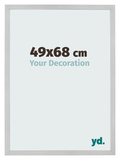 Cornice 49x68cm Acciaio Inox MDF Bologna Davanti Dimensione | Yourdecoration.it