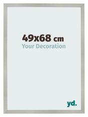 Cornice 49x68cm Argento Opaco MDF Bologna Davanti Dimensione | Yourdecoration.it