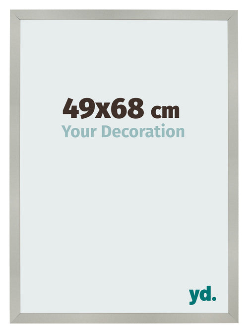 Cornice 49x68cm Argento Opaco MDF Bologna Davanti Dimensione | Yourdecoration.it