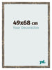 Cornice 49x68cm Blu Oro Fondente MDF Bologna Davanti Dimensione | Yourdecoration.it