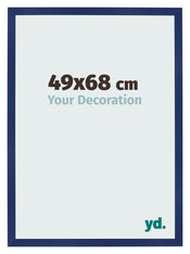 Cornice 49x68cm Blu Scuro Spazzato MDF Bologna Davanti Dimensione | Yourdecoration.it