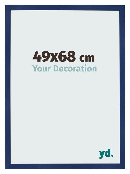 Cornice 49x68cm Blu Scuro Spazzato MDF Bologna Davanti Dimensione | Yourdecoration.it