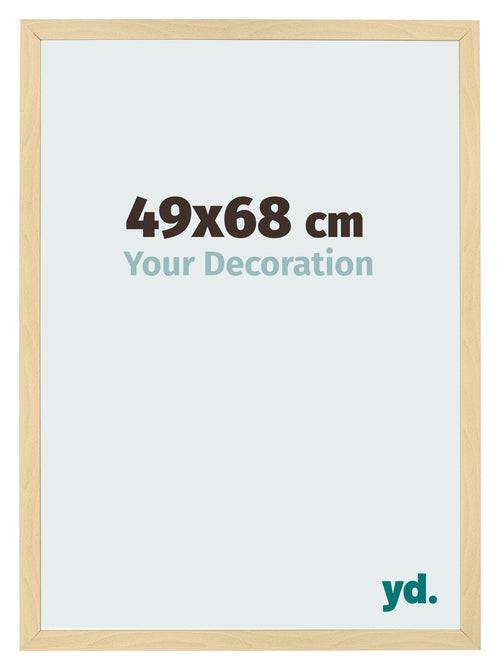 Cornice 49x68cm Faggio Decorativo MDF Bologna Davanti Dimensione | Yourdecoration.it