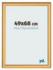 Cornice 49x68cm Oro Opaco MDF Lazio Davanti Dimensione | Yourdecoration.it