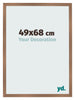 Cornice 49x68cm Rame Decorativo MDF Bologna Davanti Dimensione | Yourdecoration.it