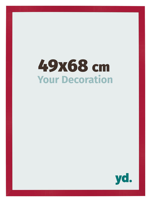 Cornice 49x68cm Rosso MDF Bologna Davanti Dimensione | Yourdecoration.it