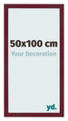 Cornice 50x100 cm Vino Rosso Spazzato MDF Bologna Davanti Dimensione | Yourdecoration.it