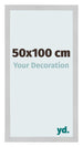 Cornice 50x100cm Acciaio Inox MDF Bologna Davanti Dimensione | Yourdecoration.it