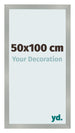 Cornice 50x100cm Alluminio Spazzolato MDF Bologna Davanti Dimensione | Yourdecoration.it