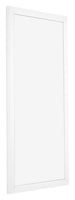 Cornice 50x100cm Bianco Opaco MDF Bologna Davanti Obliquo | Yourdecoration.it