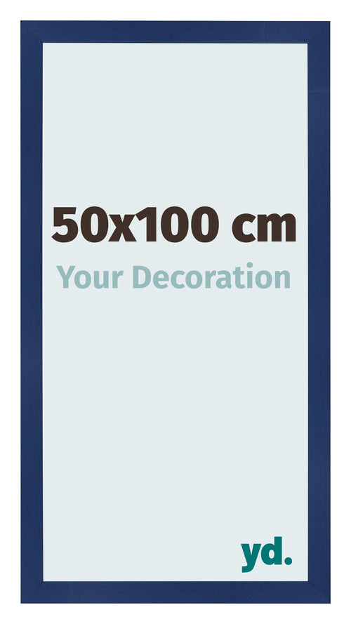 Cornice 50x100cm Blu Scuro Spazzato MDF Bologna Davanti Dimensione | Yourdecoration.it