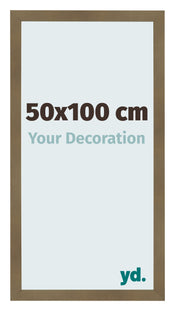Cornice 50x100cm Bronzo Decorativo MDF Bologna Davanti Dimensione | Yourdecoration.it