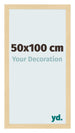 Cornice 50x100cm Faggio Decorativo MDF Bologna Davanti Dimensione | Yourdecoration.it