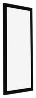 Cornice 50x100cm Nero Lucente MDF Bologna Davanti Obliquo | Yourdecoration.it