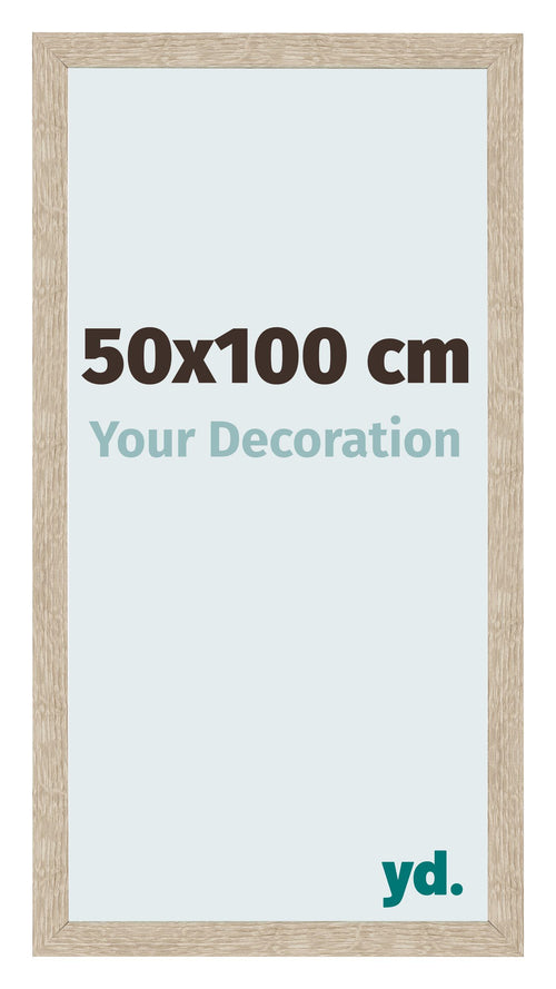 Cornice 50x100cm Rovere MDF Bologna Davanti Dimensione | Yourdecoration.it