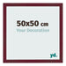 Cornice 50x50 cm Vino Rosso Spazzato MDF Bologna Davanti Dimensione | Yourdecoration.it