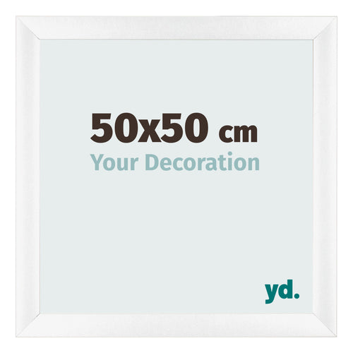 Cornice 50x50cm Bianco Vintage MDF Pisa Davanti Dimensione | Yourdecoration.it