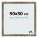 Cornice 50x50cm Blu Oro Fondente MDF Bologna Davanti Dimensione | Yourdecoration.it