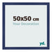 Cornice 50x50cm Blu Scuro Spazzato MDF Bologna Davanti Dimensione | Yourdecoration.it