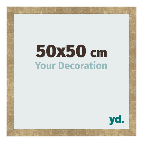 Cornice 50x50cm Oro Antico MDF Bologna Davanti Dimensione | Yourdecoration.it