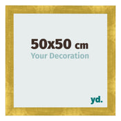 Cornice 50x50cm Oro Vintage MDF Pisa Davanti Dimensione | Yourdecoration.it