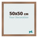 Cornice 50x50cm Rame Decorativo MDF Bologna Davanti Dimensione | Yourdecoration.it
